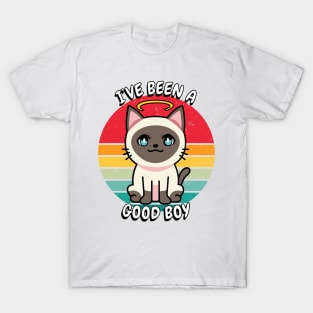 Cute siamese cat is a good boy T-Shirt